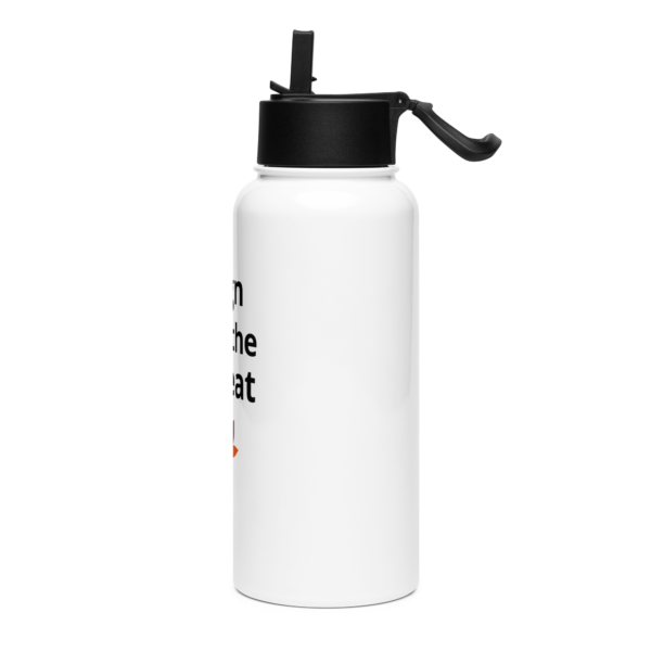 Stainless steel water bottle with a straw lid - Image 3